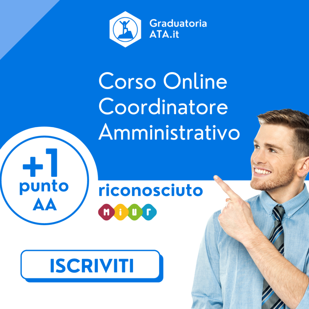 corso online coordinatore amministrativo