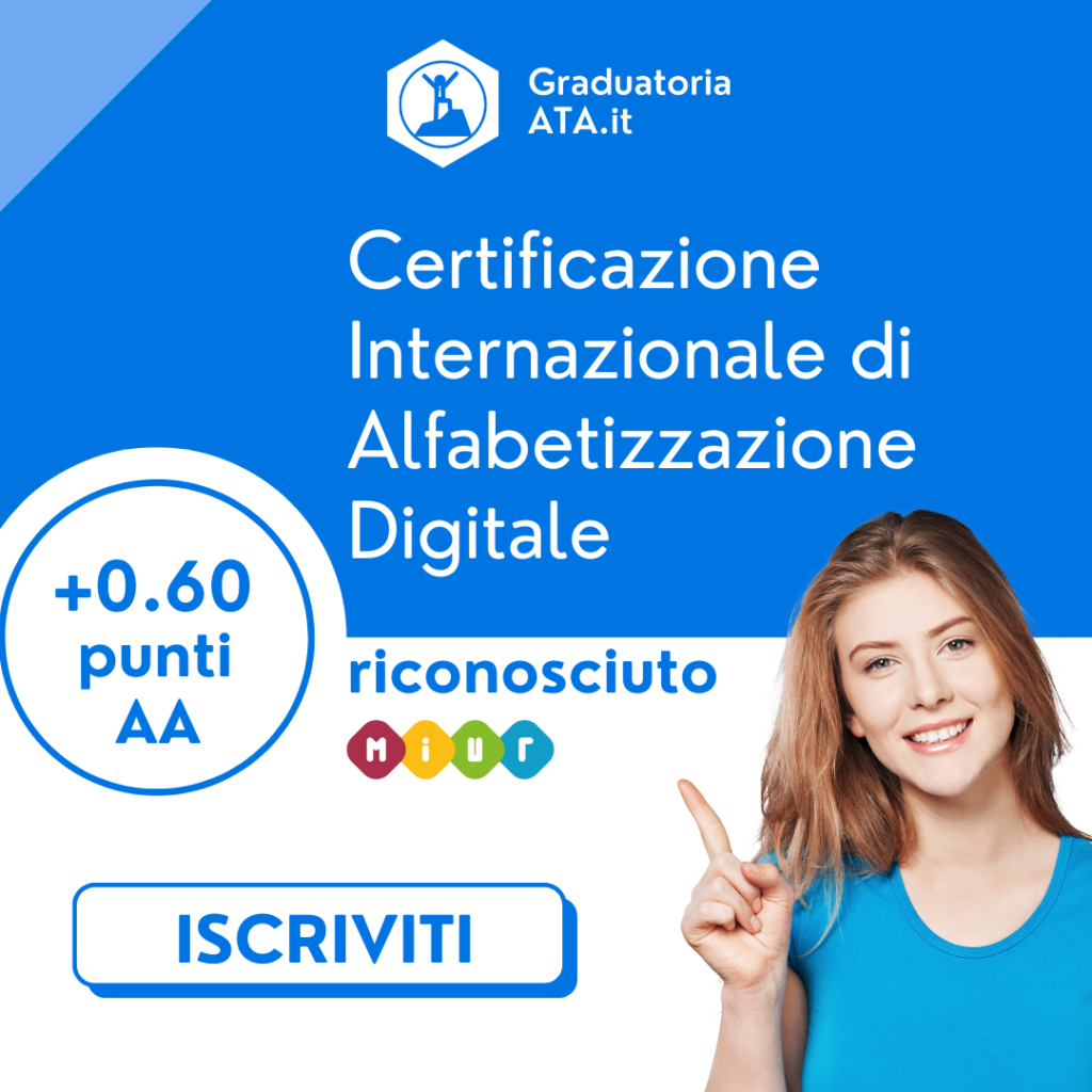 Corsi Riconosciuti MIUR Graduatoria ATA 2024 Graduatoria ATA